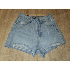Wild Fable Women's Size 00/24W Highest Rise Cut-Off Jean Shorts Blue Nwt